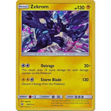 Pokemon Trading Card Game Shining Legends Rare Holo Zekrom #35