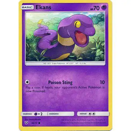 Pokemon Trading Card Game Shining Legends Common Ekans #36