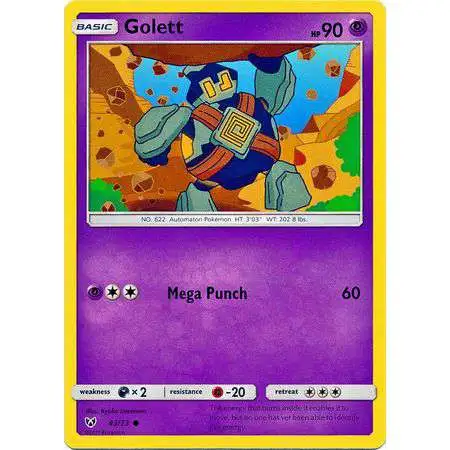 Pokemon Trading Card Game Shining Legends Common Golett #43
