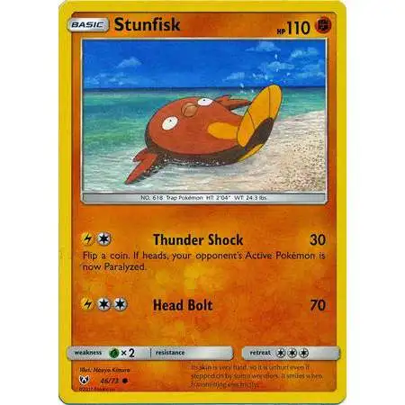 Pokemon Trading Card Game Shining Legends Common Stunfisk #46