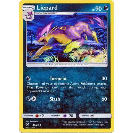 Pokemon Trading Card Game Shining Legends Uncommon Liepard #49