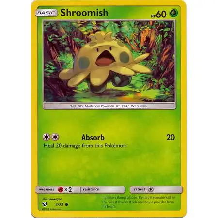 Pokemon Trading Card Game Shining Legends Common Shroomish #4 [Moderately Played]