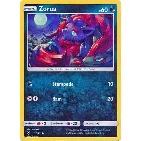 Pokemon Trading Card Game Shining Legends Common Zorua #52