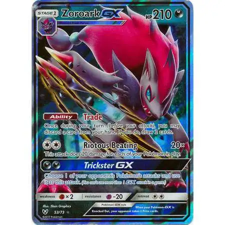 Pokemon Trading Card Game Shining Legends Ultra Rare Zoroark GX #53