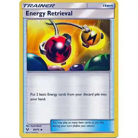 Pokemon Trading Card Game Shining Legends Uncommon Energy Retrieval #59