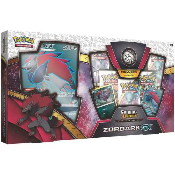 Pokemon Shining Legends Zoroark-GX Special Collection [5 Booster Packs, 2 Promo Cards, Oversize Card & Coin]
