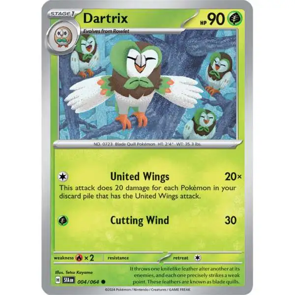 Pokemon Trading Card Game Shrouded Fable Common Dartrix #4
