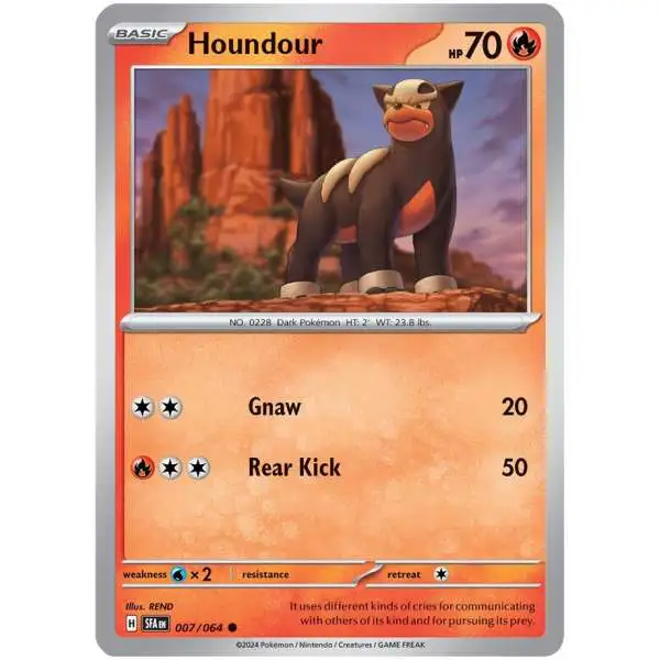 Pokemon Trading Card Game Shrouded Fable Common Houndour #7