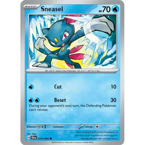 Pokemon Trading Card Game Shrouded Fable Common Sneasel #13
