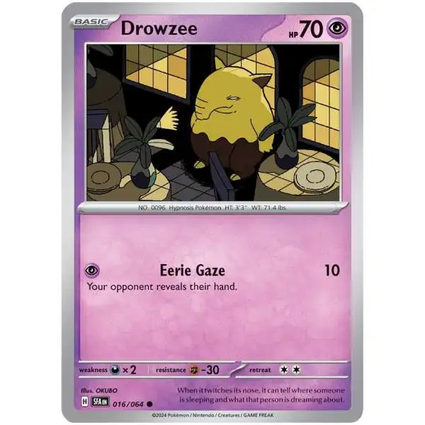 Pokemon Trading Card Game Shrouded Fable Common Drowzee #16