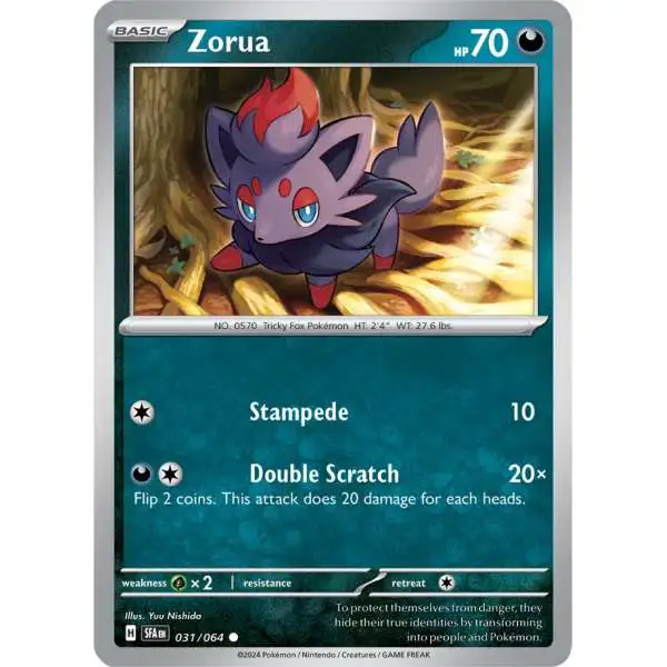 Pokemon Trading Card Game Shrouded Fable Common Zorua #31