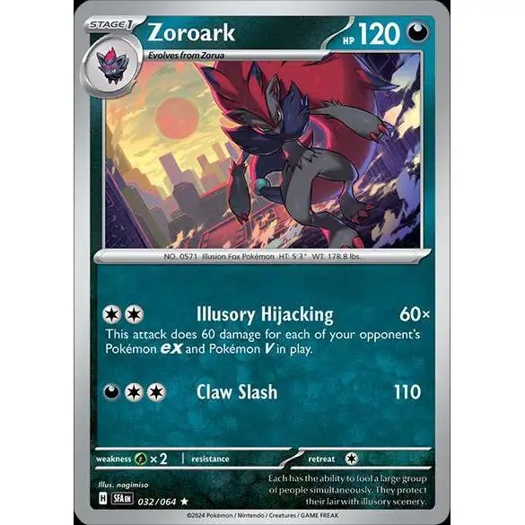 Pokemon Trading Card Game Shrouded Fable Common Zoroark #32