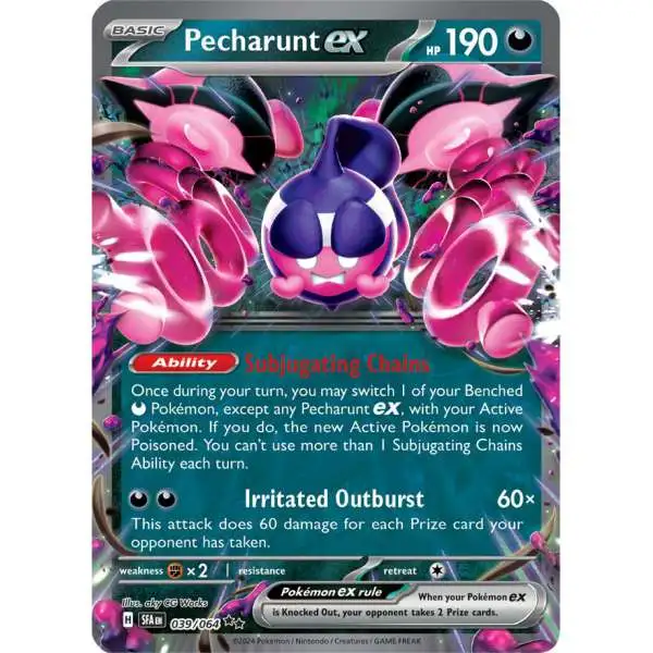 Pokemon Trading Card Game Shrouded Fable Double Rare Pecharunt ex #39