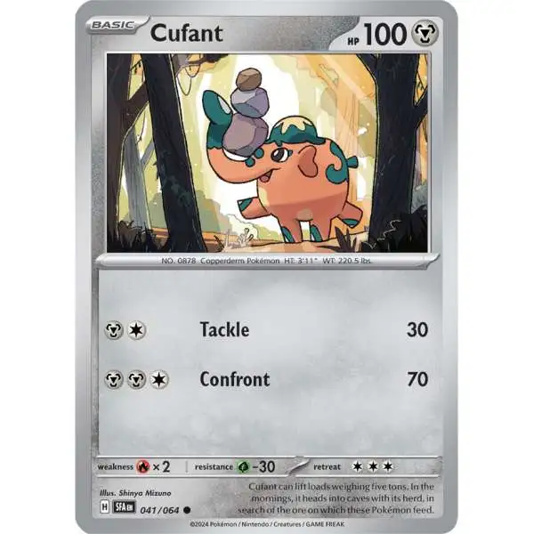 Pokemon Trading Card Game Shrouded Fable Common Cufant #41