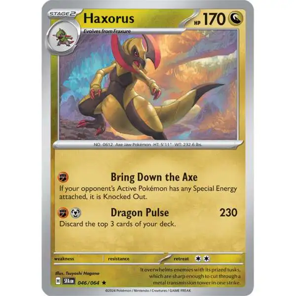 Pokemon Trading Card Game Shrouded Fable Rare Haxorus #46