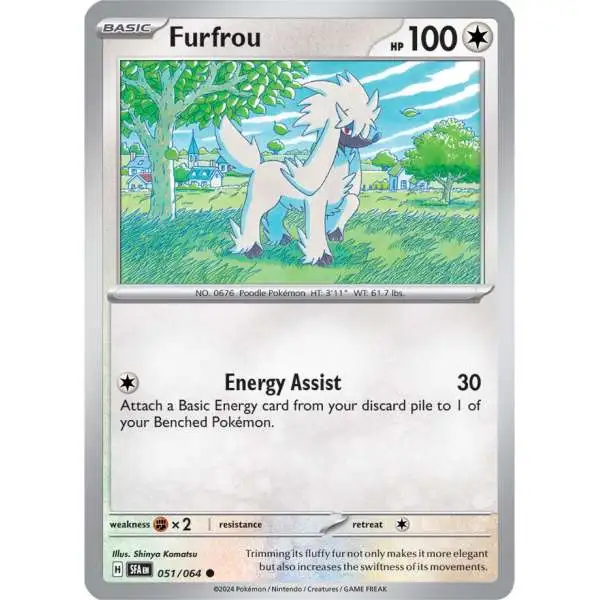 Pokemon Trading Card Game Shrouded Fable Common Furfrou #51