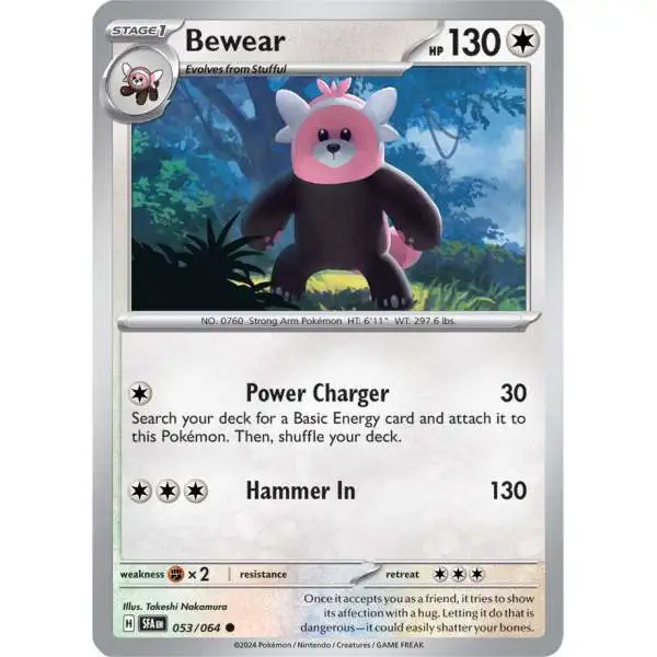 Pokemon Trading Card Game Shrouded Fable Common Bewear #53