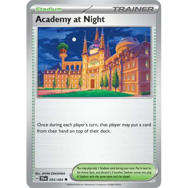 Pokemon Trading Card Game Shrouded Fable Uncommon Academy at Night Stadium #54