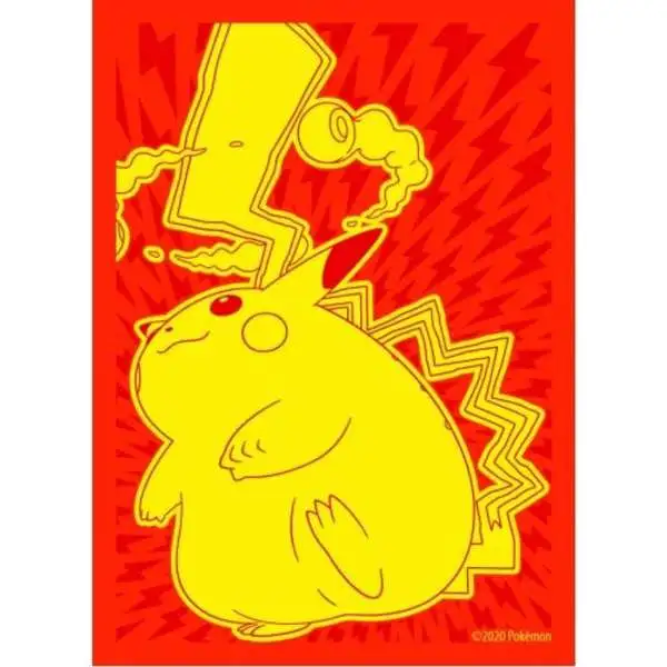 Pokemon Sword & Shield Vivid Voltage Gigantamax Pikachu Card Sleeves [65 Count]