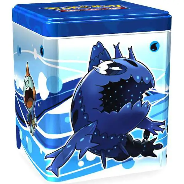 Pokemon Sword & Shield Water Stacking Tin [3 Booster Packs & 1 Coin]