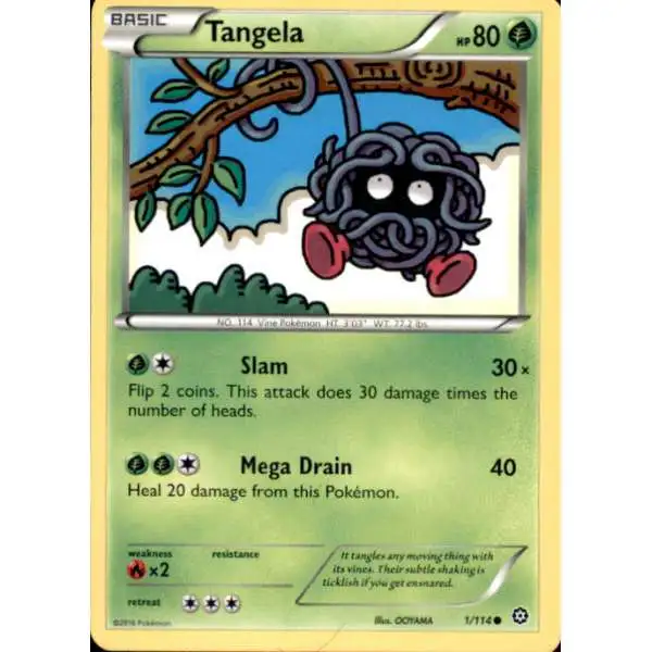 Pokemon Trading Card Game XY Steam Siege Common Tangela #1