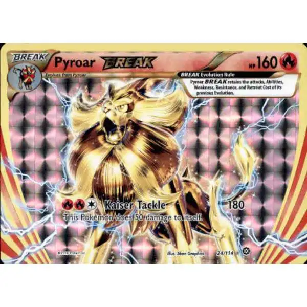 Pokemon Trading Card Game XY Steam Siege Rare BREAK Pyroar BREAK #24