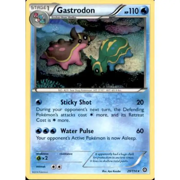 Pokemon Trading Card Game XY Steam Siege Rare Gastrodon #29