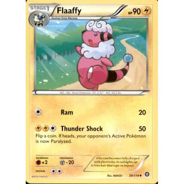 Pokemon Trading Card Game XY Steam Siege Uncommon Flaaffy #39