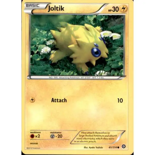 Pokemon Trading Card Game XY Steam Siege Common Joltik #41