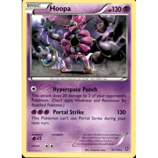 Pokemon Trading Card Game XY Steam Siege Rare Hoopa #51