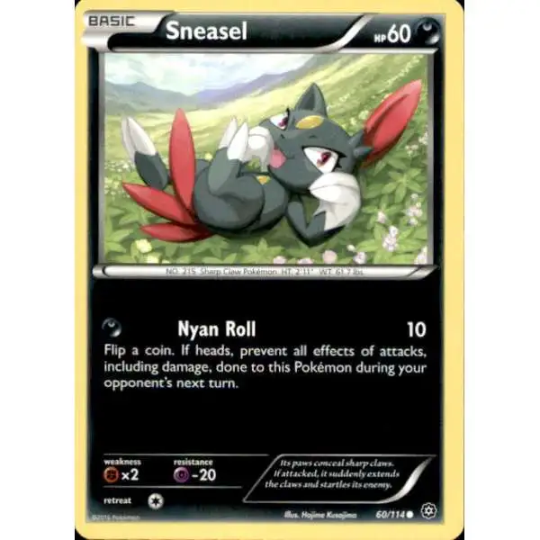 Pokemon Trading Card Game XY Steam Siege Common Sneasel #60
