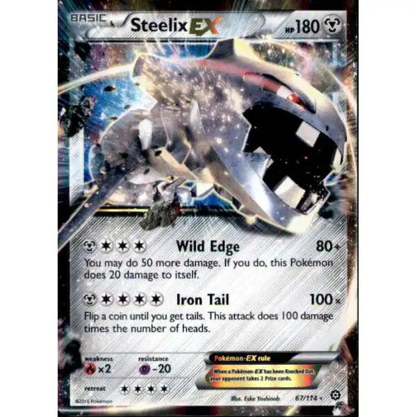 M Diamond Steelix ex pokemon card