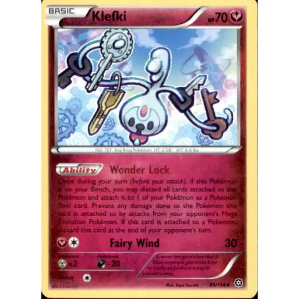 Pokemon Trading Card Game XY Steam Siege Uncommon Klefki #80