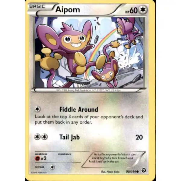 Pokemon Trading Card Game XY Steam Siege Common Aipom #90
