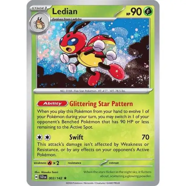 Pokemon Trading Card Game Stellar Crown Rare Ledian #3