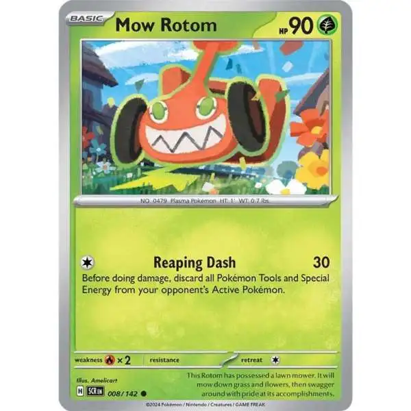 Pokemon Trading Card Game Stellar Crown Common Mow Rotom #8