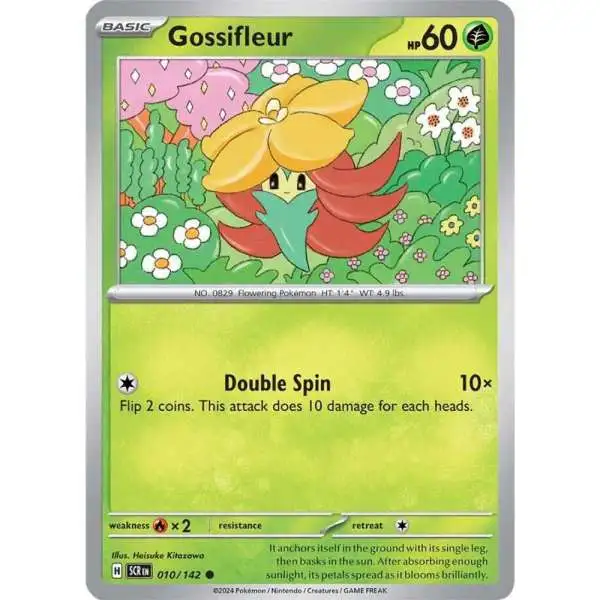Pokemon Trading Card Game Stellar Crown Common Gossifleur #10
