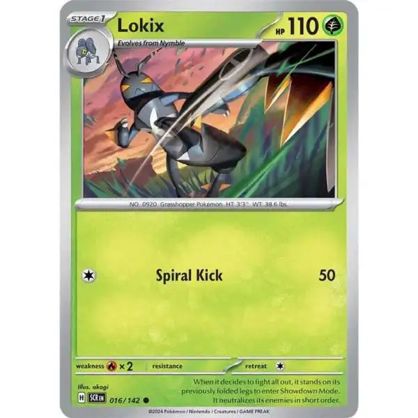Pokemon Trading Card Game Stellar Crown Common Lokix #16