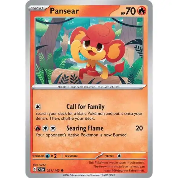 Pokemon Trading Card Game Stellar Crown Common Pansear #21