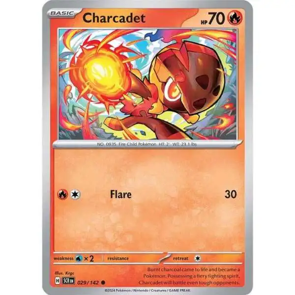 Pokemon Trading Card Game Stellar Crown Common Charcadet #29