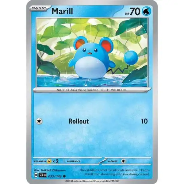 Pokemon Trading Card Game Stellar Crown Common Marill #33