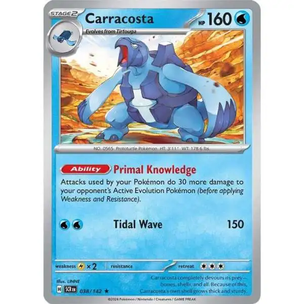 Pokemon Trading Card Game Stellar Crown Rare Carracosta #38