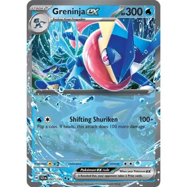 Pokemon Trading Card Game Stellar Crown Double Rare Greninja ex #41