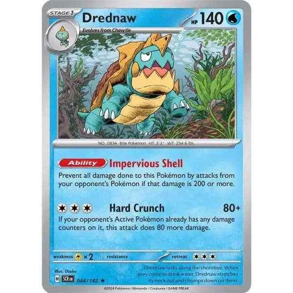 Pokemon Trading Card Game Stellar Crown Rare Drednaw #44