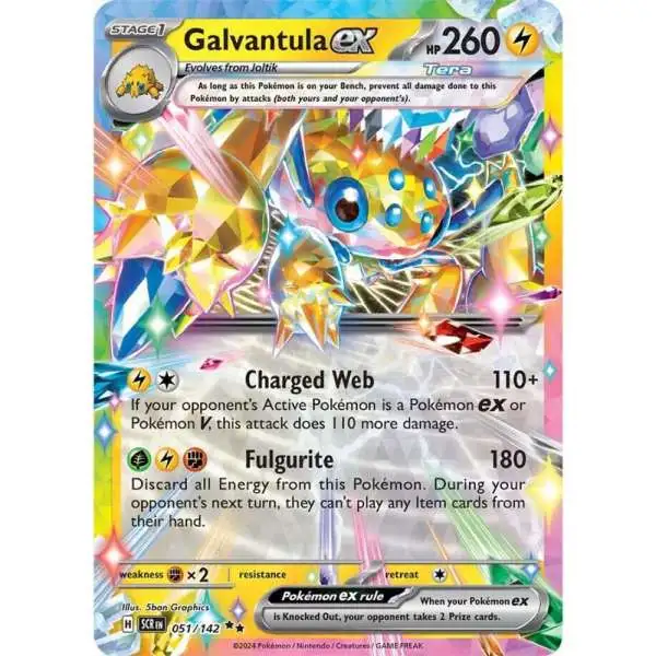 Pokemon Trading Card Game Stellar Crown Double Rare Galvantula ex #51