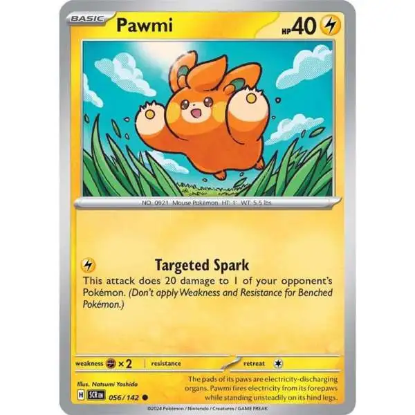 Pokemon Trading Card Game Stellar Crown Common Pawmi #56