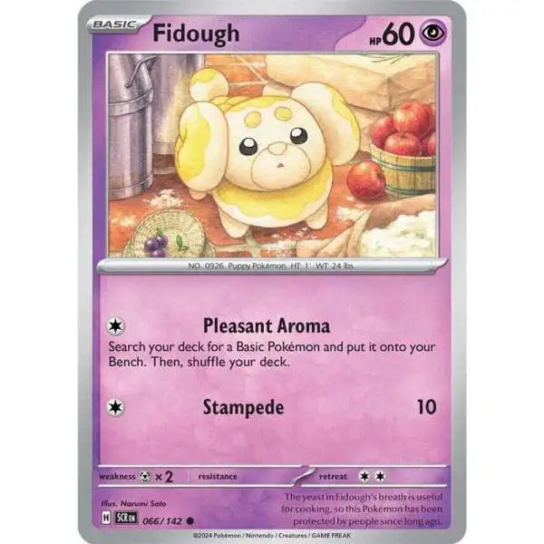 Pokemon Trading Card Game Stellar Crown Common Fidough #66