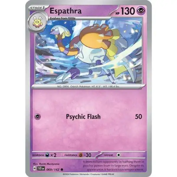 Pokemon Trading Card Game Stellar Crown Common Espathra #69