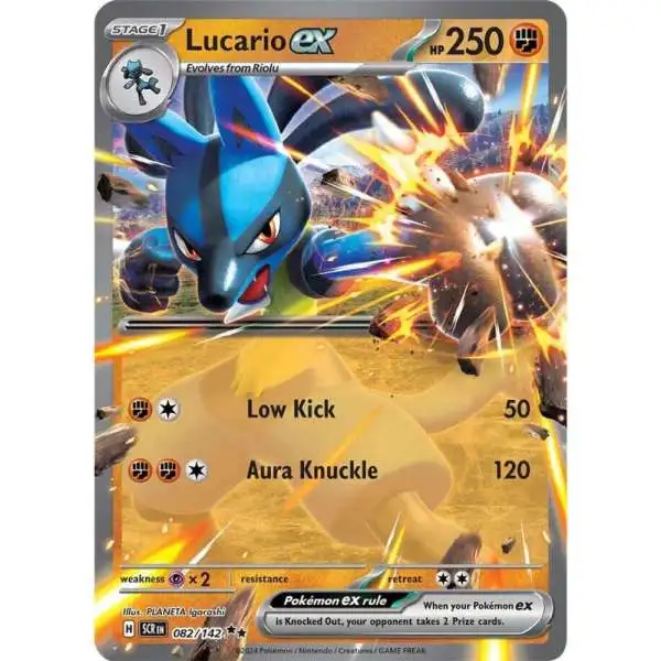 Pokemon Trading Card Game Stellar Crown Double Rare Lucario ex #82