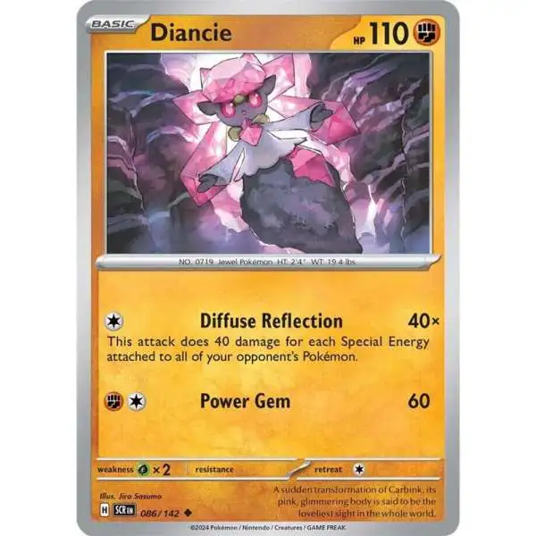 Pokemon Trading Card Game Stellar Crown Uncommon Diancie #86